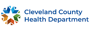 Cleveland County Health Department logo h surrounding an apple